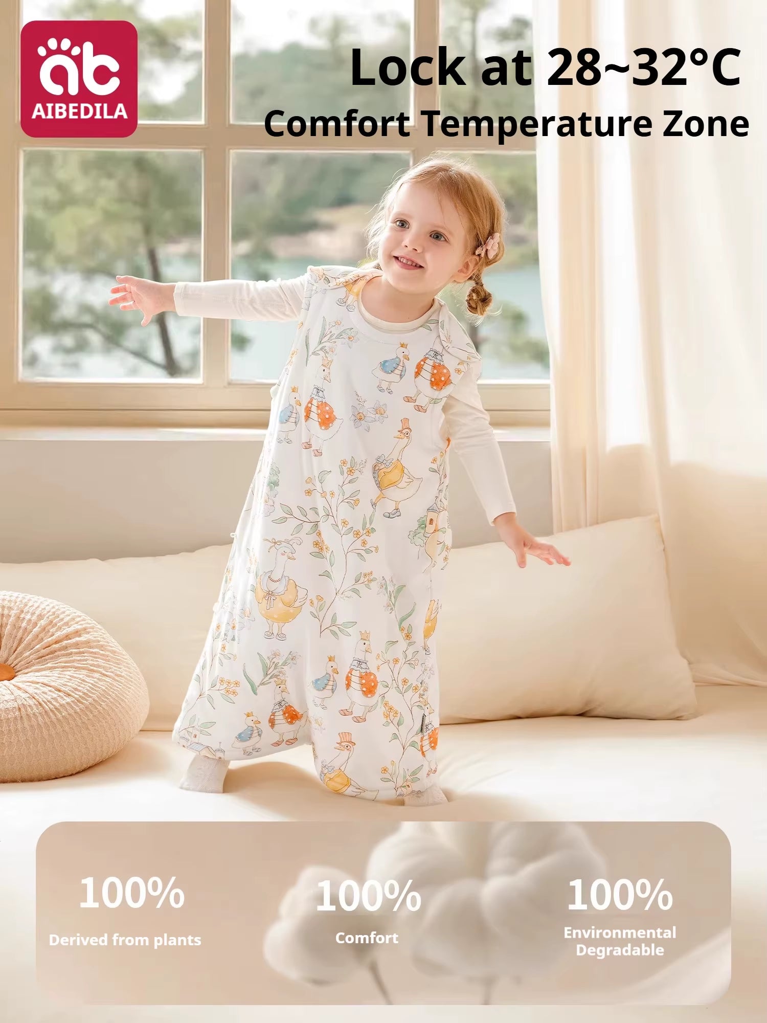 Kids Wearable Sleep Sack – Soft Cotton Blanket for Babies, Toddlers & Children (0–15T)