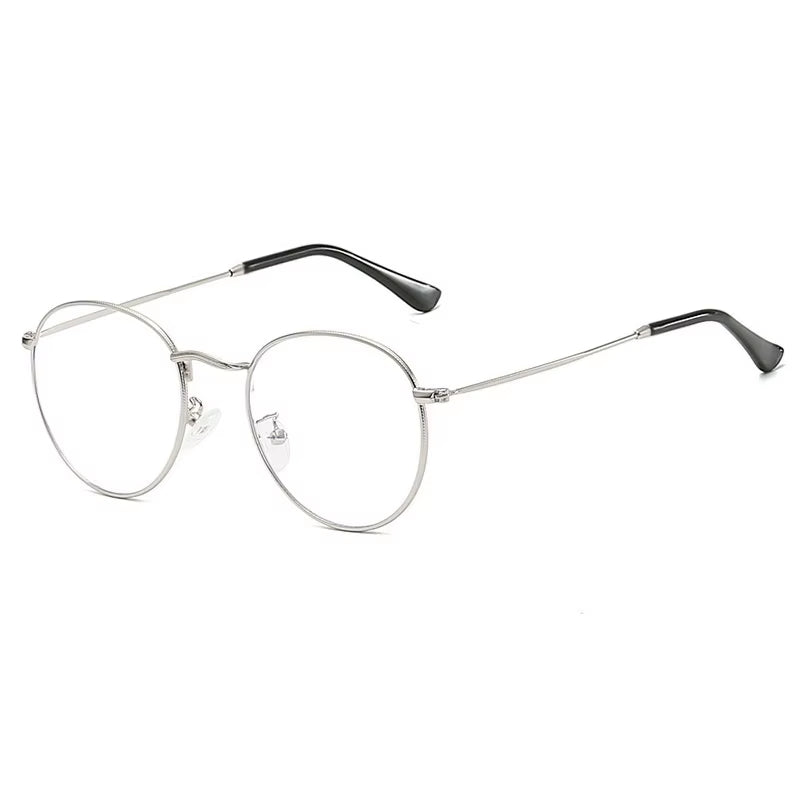 SHAUNA Classic Round Blue Light Blocking Glasses – Designer Metal Frame | Stylish Computer Eyewear