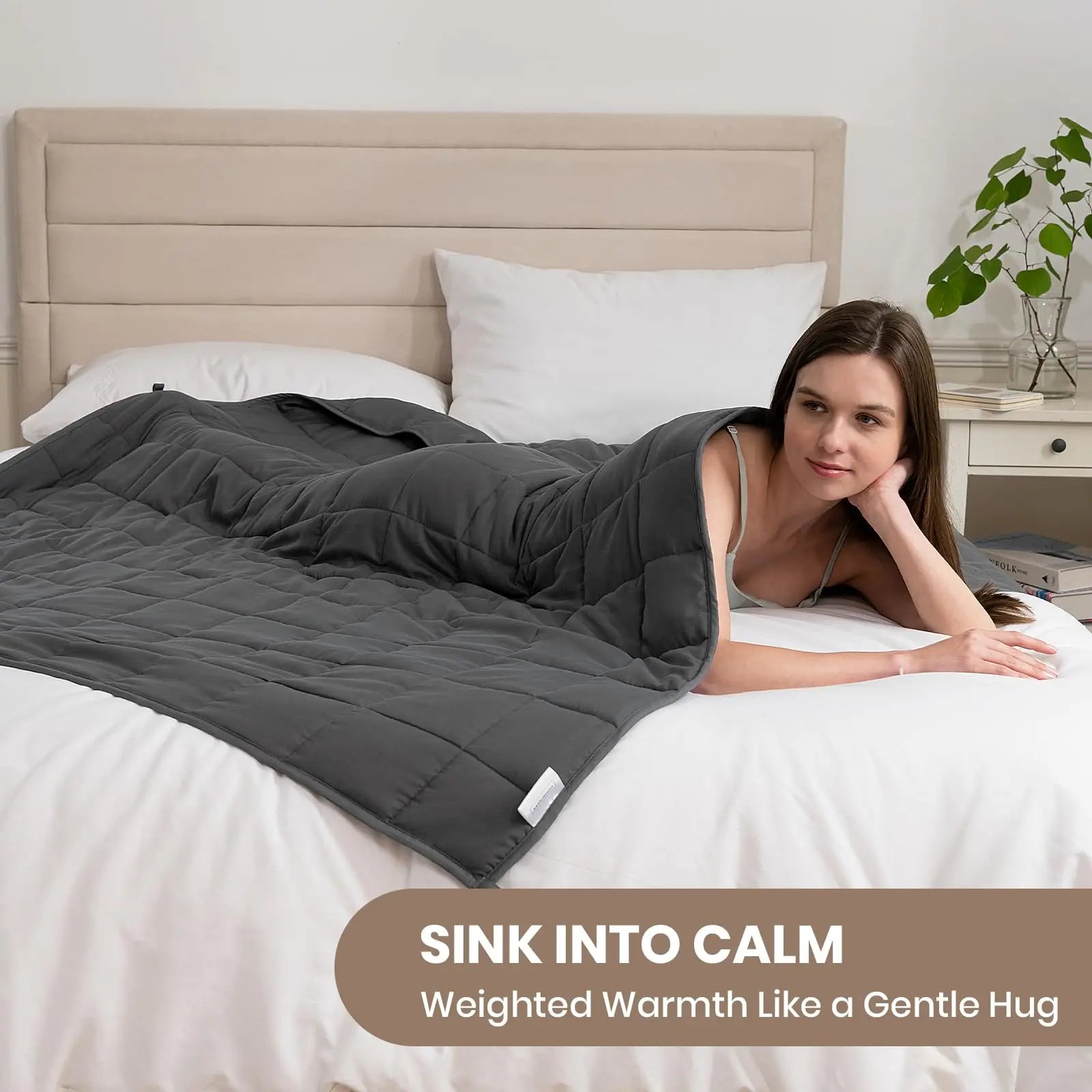 Weighted Blanket for Adults 4–8kg – Heavy Blanket for Deep Sleep, Relaxation & Stress Relief