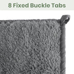 Weighted Blanket 8kg – Soft Stress Relief Blanket for Relaxation, Anxiety & Deep Sleep – Grey