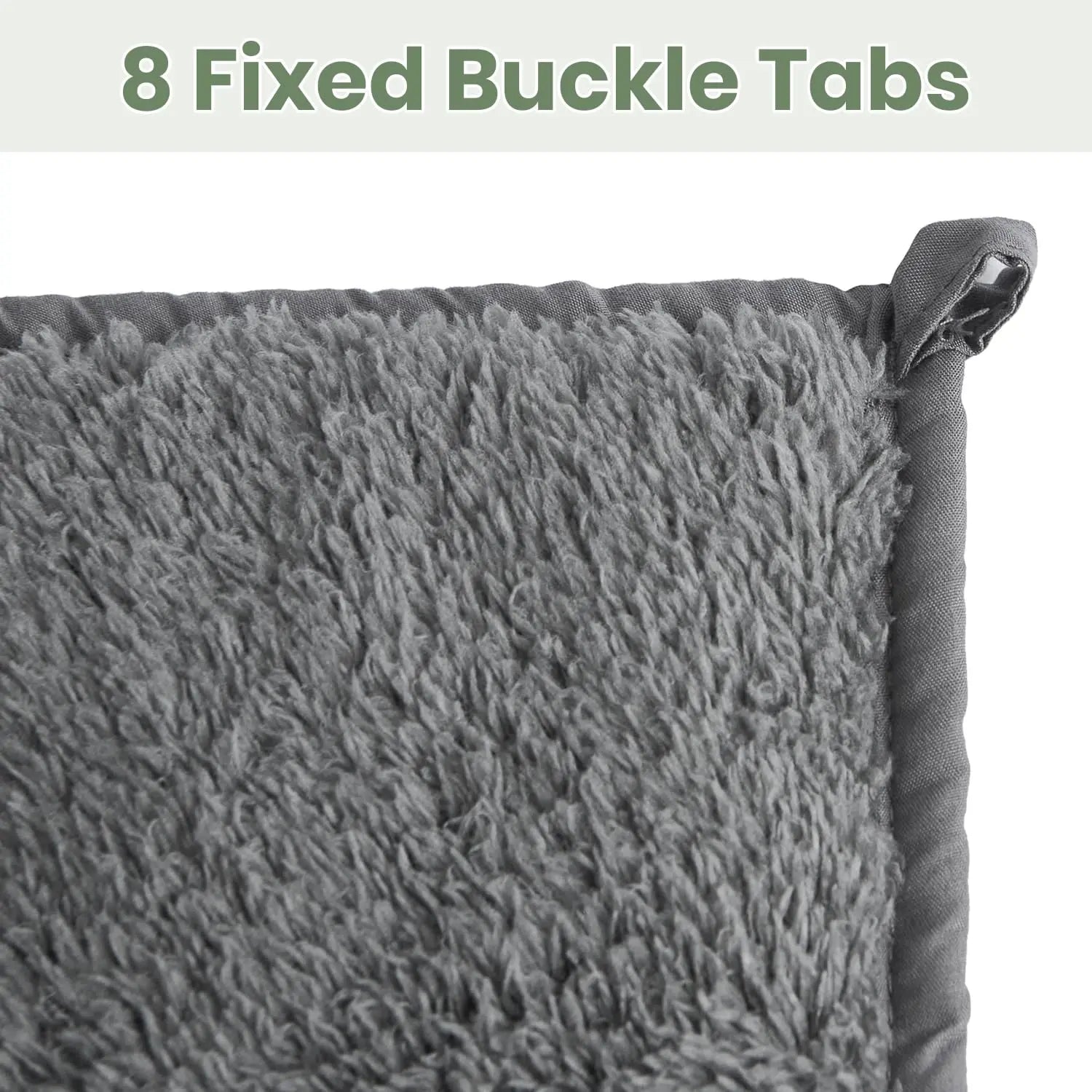 Weighted Blanket 8kg – Soft Stress Relief Blanket for Relaxation, Anxiety & Deep Sleep – Grey