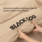 Blackdog Premium Outdoor Sleeping Bag – Hooded Eggshell Blanket for All-Season Camping & Travel