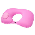 Inflatable U-Shaped Travel Pillow – Portable Neck & Head Support for Airplane, Train & Car