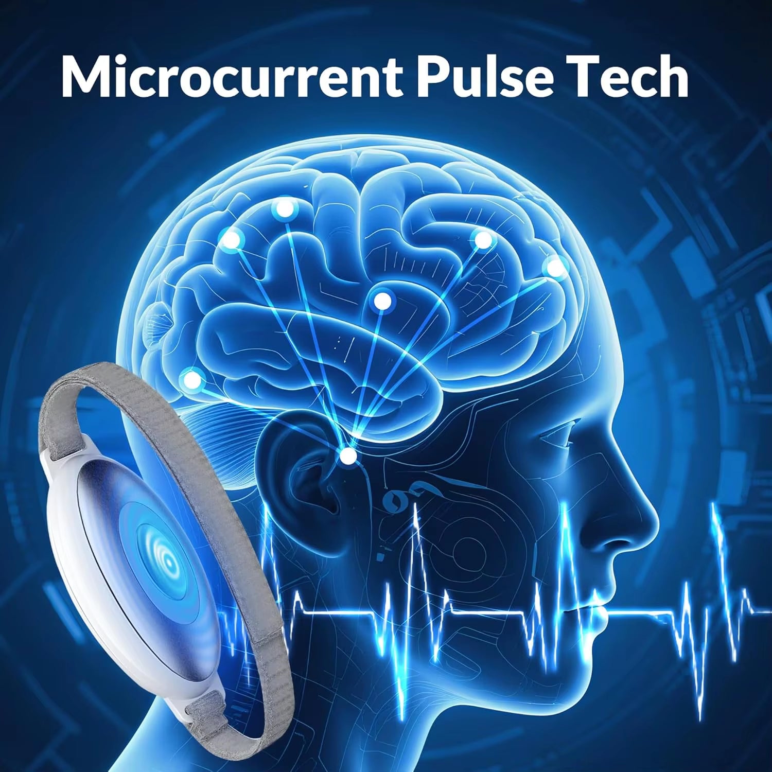 Sleep Aid Device – Rechargeable Microcurrent Palm Massager to Improve Sleep & Reduce Anxiety