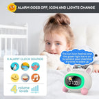 Children’s Sleep Training Alarm Clock – OK-to-Wake Light with Soothing Sounds & Wake-Up Timer