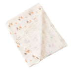 Baby Swaddle Blanket – 100% Cotton Muslin with Floral Print for Newborns & Infant Care