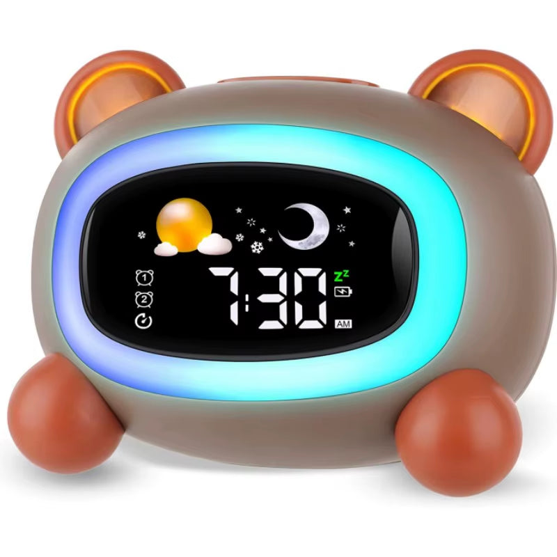 Children’s Sleep Training Alarm Clock – OK-to-Wake Light with Soothing Sounds & Wake-Up Timer