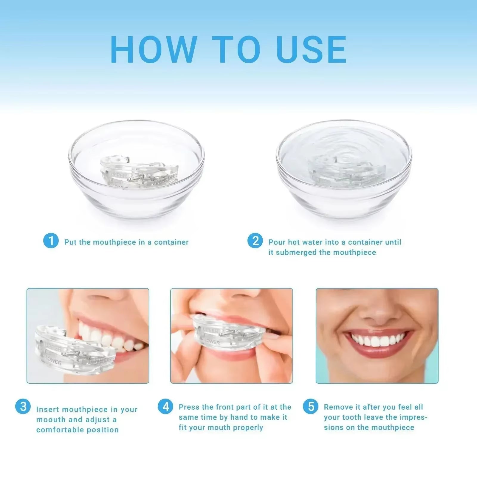 Adjustable Anti-Snoring Mouth Guard – Sleep Aid Mouthpiece for Snoring & Bruxism Relief