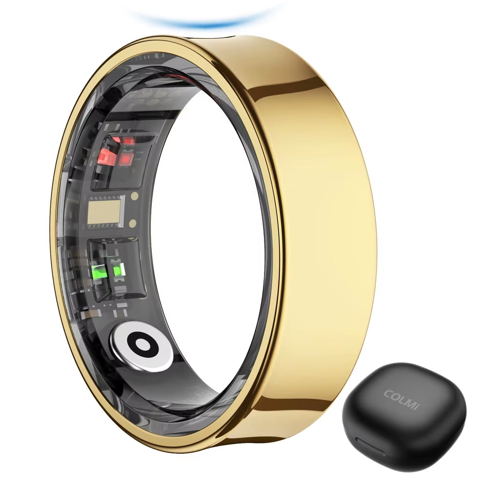 R09 Smart Ring – Temperatuur, Gezondheid & Slaapmonitor | Inclusief Oplaadcase | Unisex