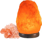 BEPER P201UTP100 Natural Himalayan Salt Lamp – Wooden Base | Air Purifier & Stress Relief