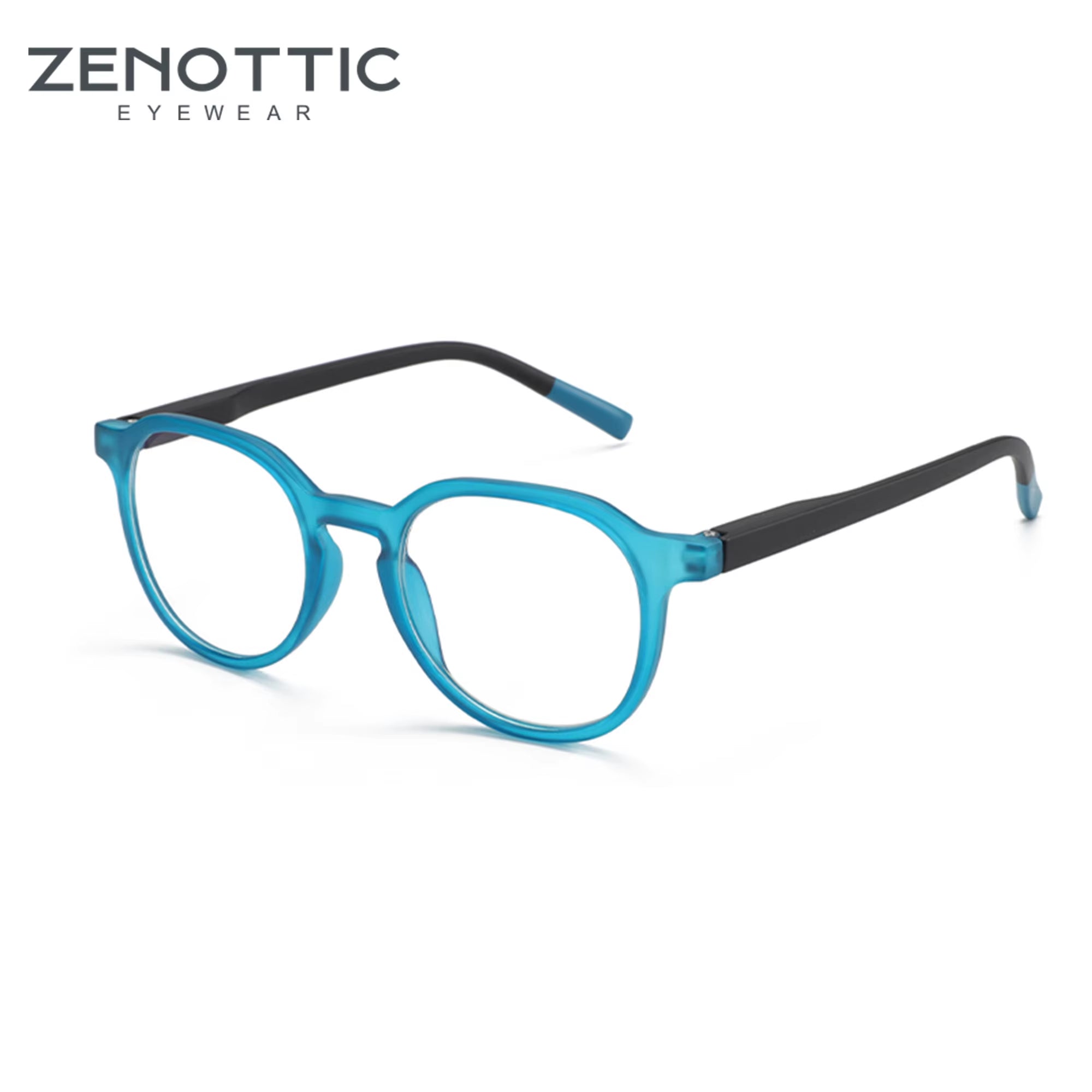 Retro Round Blue Light Blocking Glasses – Unisex Computer Eyewear | Anti-Glare | Model 420007