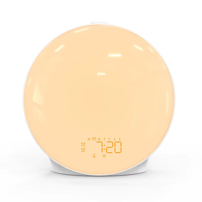 Wake-Up Light Alarm Clock – Sunrise & Sunset Simulation | Digital Clock with Night Light & FM Radio