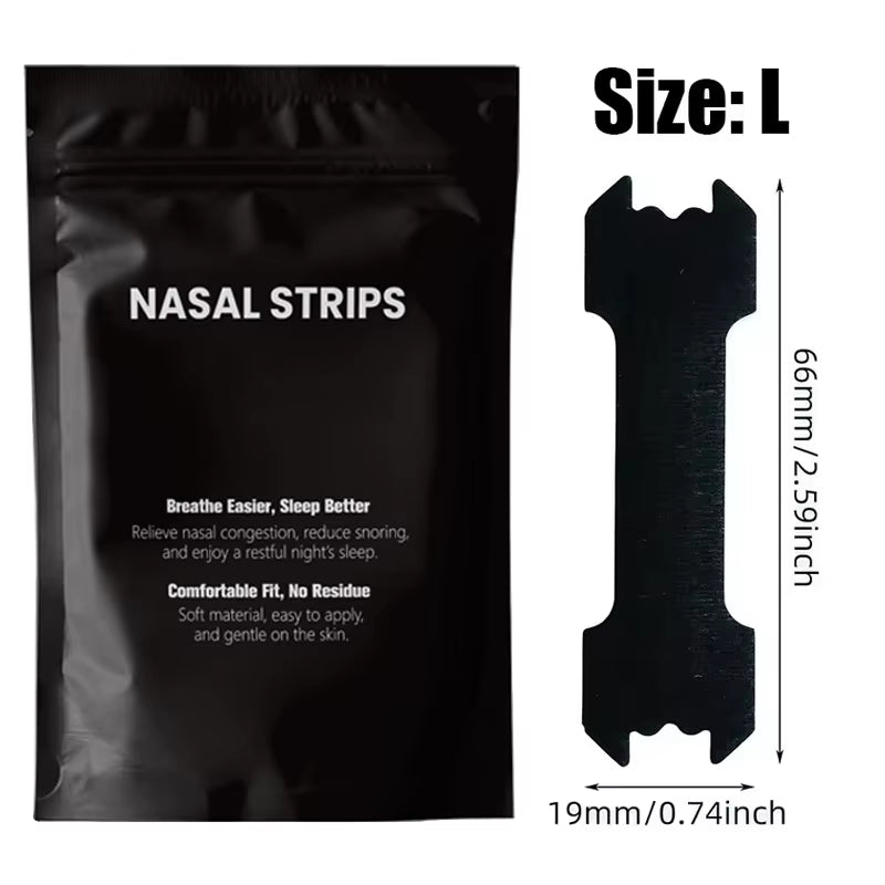 Extra Strength Nasal Strips – Anti-Snoring Nose Patches for Improved Breathing & Restful Sleep