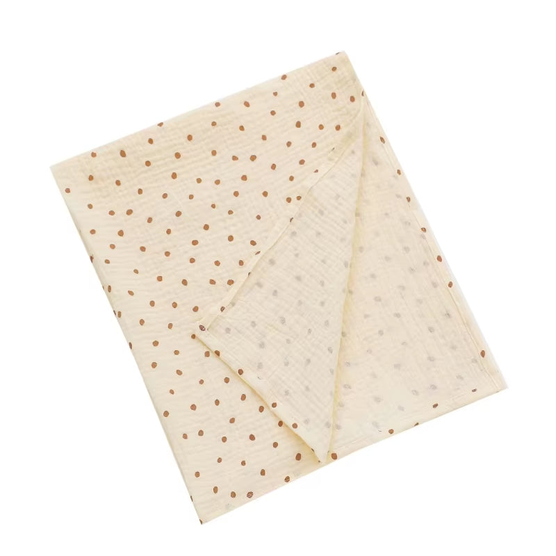Baby Swaddle Blanket – 100% Cotton Muslin with Floral Print for Newborns & Infant Care