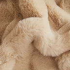 Luxury Faux Rabbit Fur Blanket – Thickened Soft Throw for Winter Warmth, Sofa & Bed Naps
