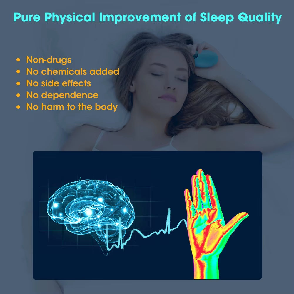 Mini CES Sleep Aid Device – Handheld EMS Microcurrent Pulse for Stress, Anxiety & Insomnia Relief