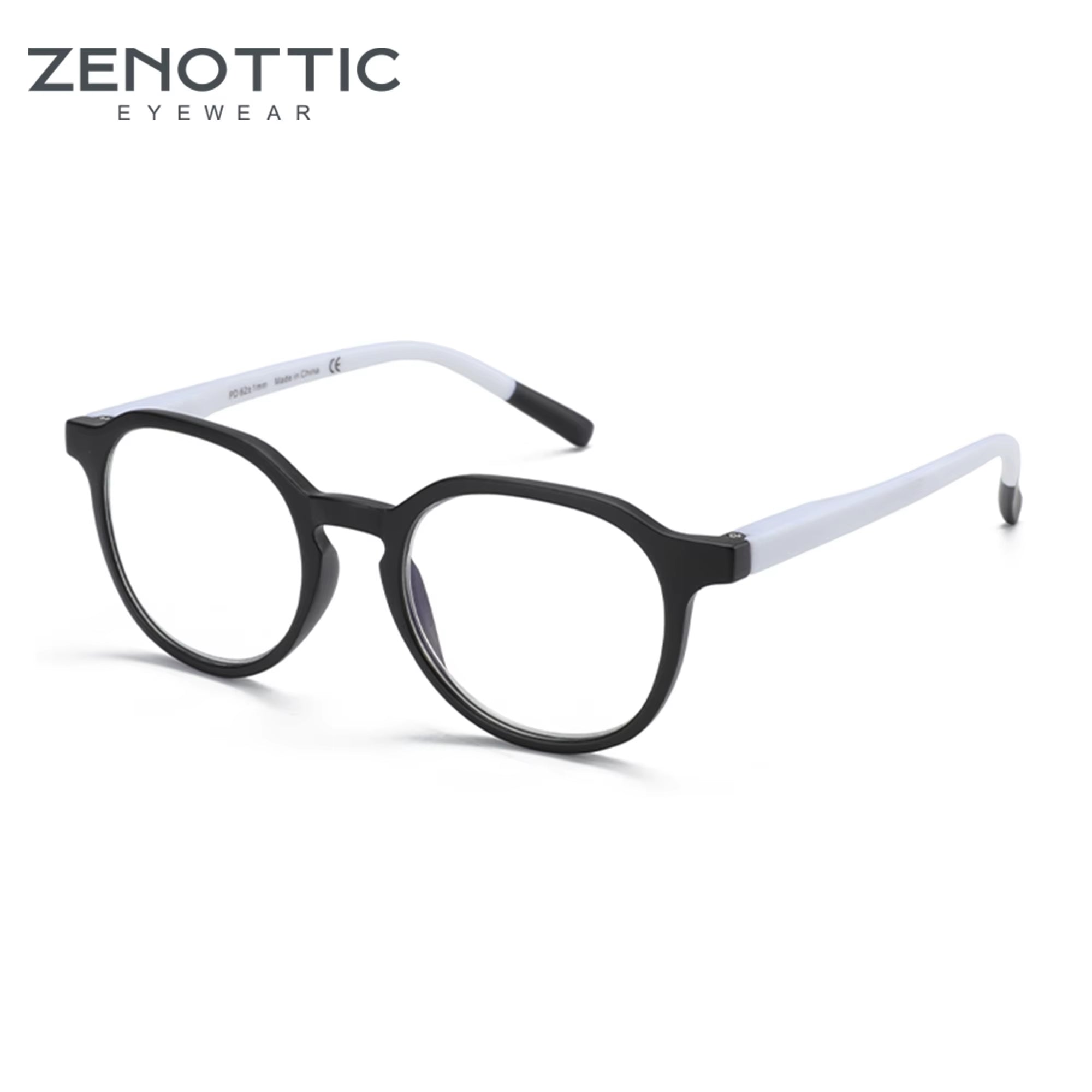 Retro Round Blue Light Blocking Glasses – Unisex Computer Eyewear | Anti-Glare | Model 420007