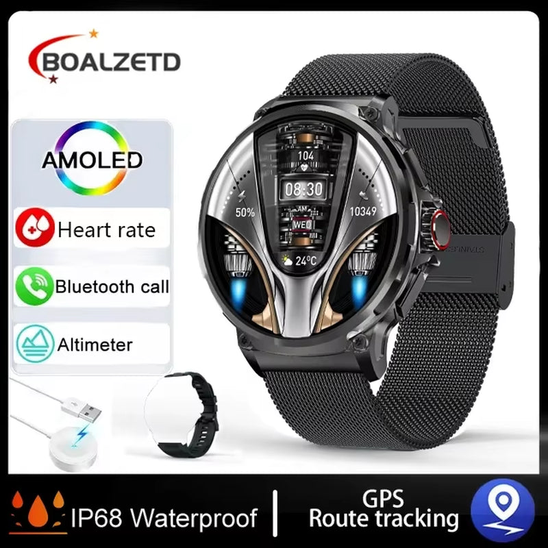 Waterproof Sports Smart Watch – Bluetooth Calling, 1.85" HD Display & Health Features (Holiday Gift Idea)