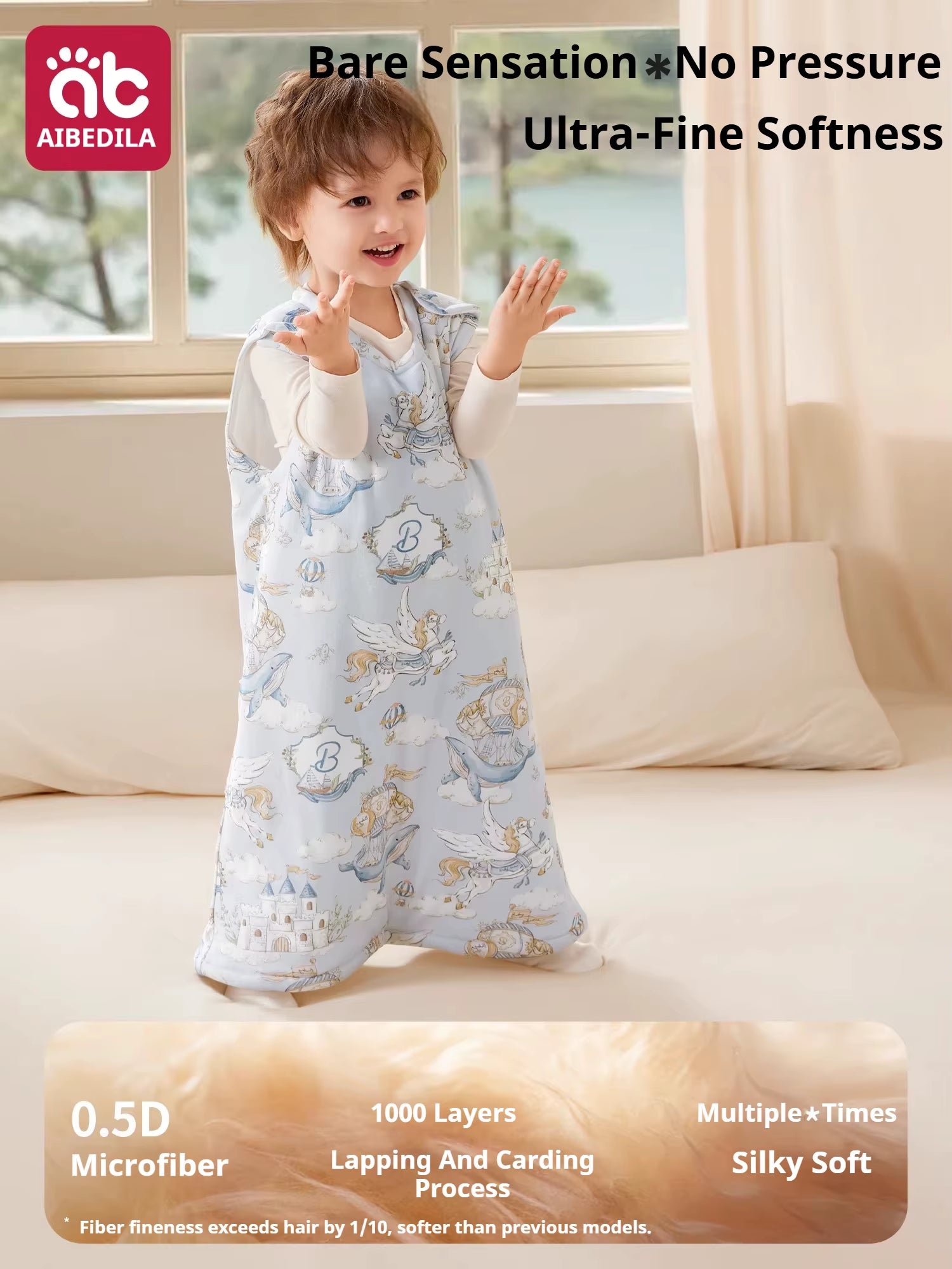 Kids Wearable Sleep Sack – Soft Cotton Blanket for Babies, Toddlers & Children (0–15T)