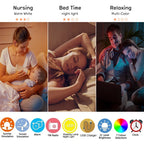 Wake-Up Light Alarm Clock – Sunrise/Sunset Simulation with Dual Alarms, FM Radio, Nightlight & Natural Sounds