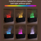 Colorful Flame Aroma Diffuser – Ultrasonic Cool Mist Humidifier with Essential Oil & Timer Setting