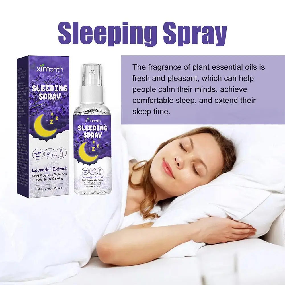 Lavender Vanilla Sleep Spray – 60ML Aromatherapy Pillow Mist | Deep Sleep & Relaxation | For Room & Linen