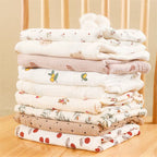 Baby Swaddle Blanket – 100% Cotton Muslin with Floral Print for Newborns & Infant Care