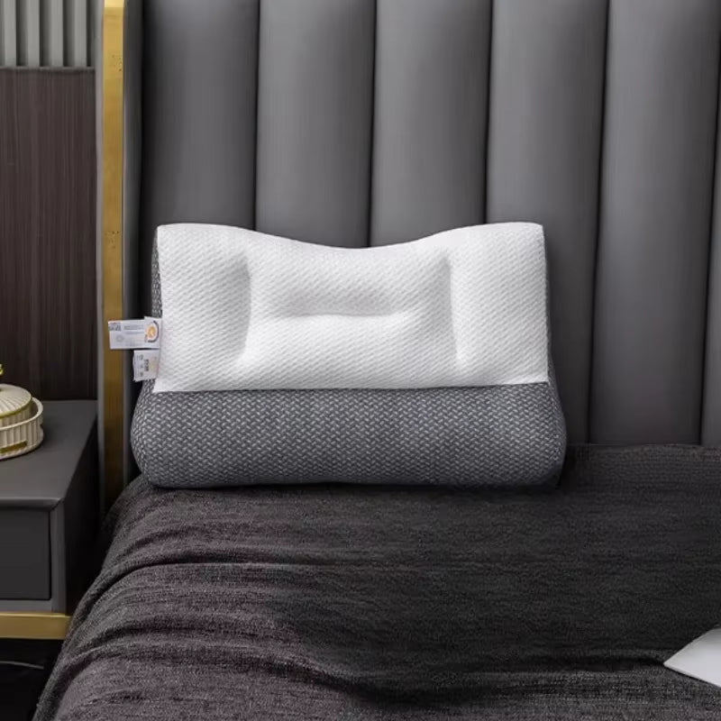 Orthopedic Cervical Pillow – Zoned Reverse Traction Design with Soy Fiber Core for Sleep Aid & Neck Support