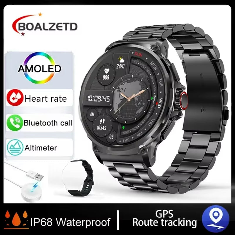 Waterproof Sports Smart Watch – Bluetooth Calling, 1.85" HD Display & Health Features (Holiday Gift Idea)