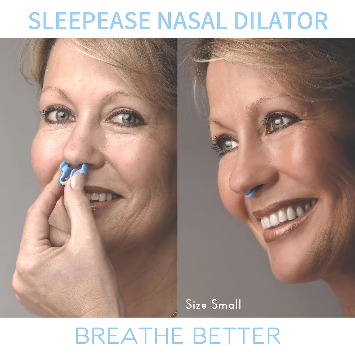 2-Pack Silicone Nasal Dilators – Anti-Snoring Sleep Aid to Improve Breathing & Reduce Snoring