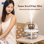 MSS 2-in-1 Air Purifier & Cool Mist Humidifier – Dual Nozzle with Night Light