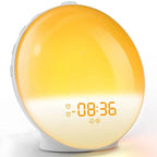 Wake-Up Light Alarm Clock – Sunrise & Sunset Simulation | Digital Clock with Night Light & FM Radio