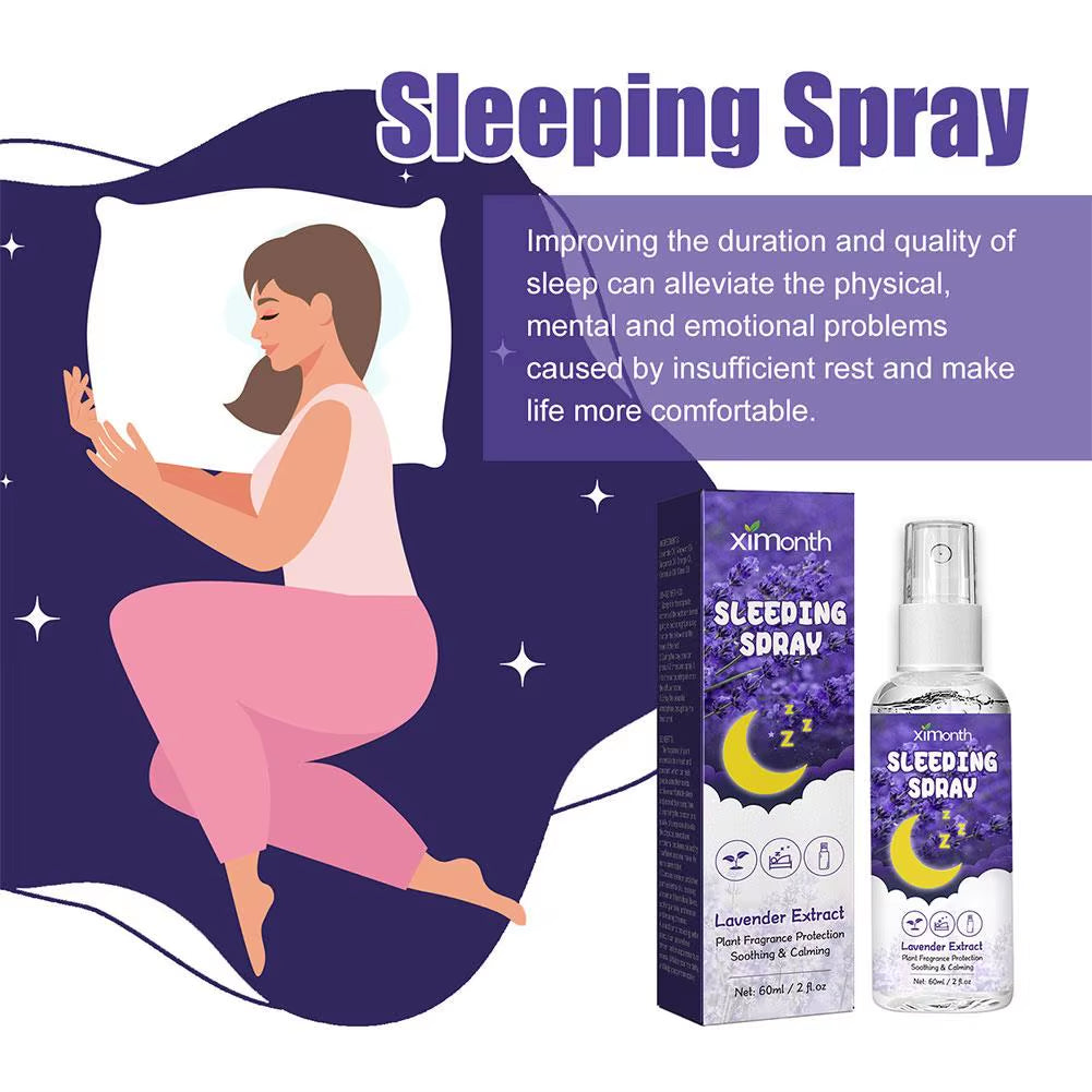 Lavender Vanilla Sleep Spray – 60ML Aromatherapy Pillow Mist | Deep Sleep & Relaxation | For Room & Linen